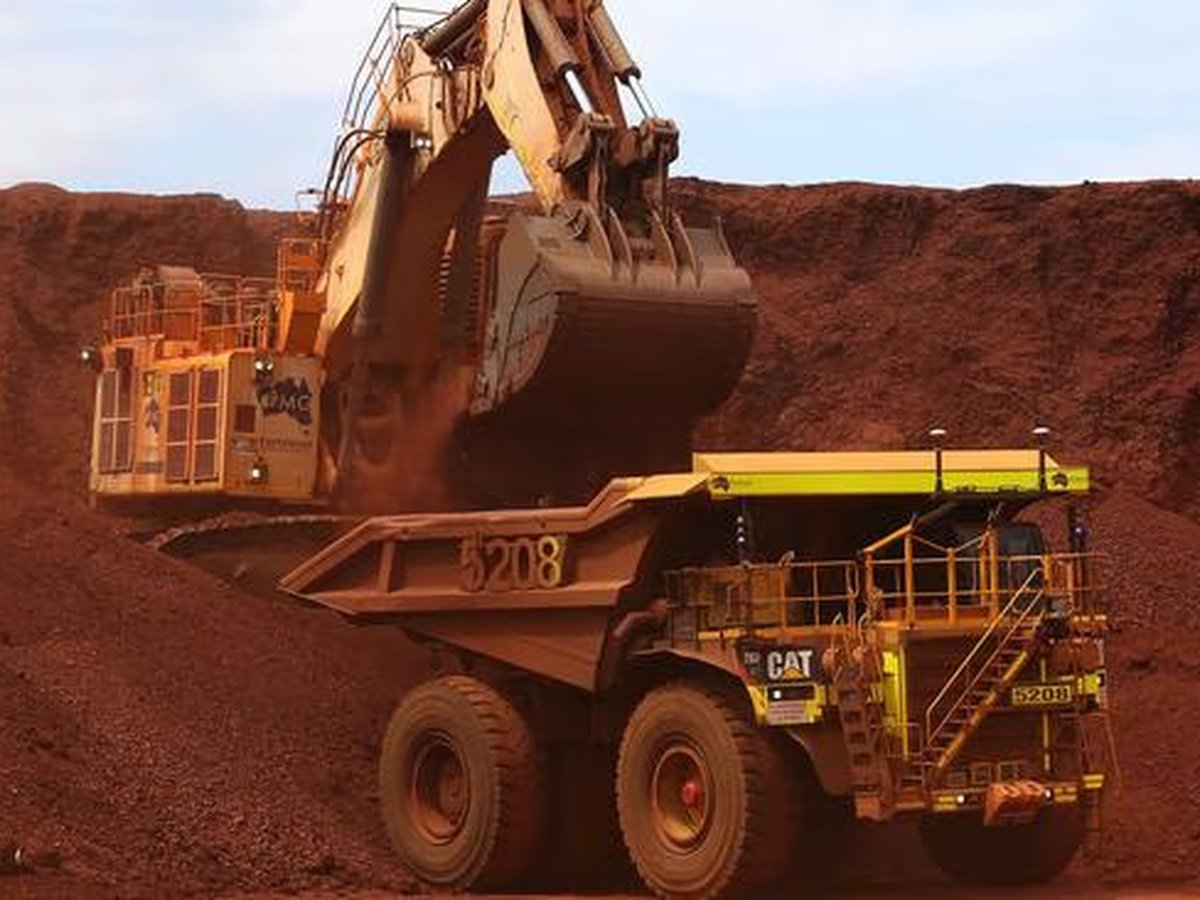 Mining equipment at Turner River